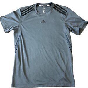 Adidas Climalite Gray Short Sleeve Men's M T-Shirt 124N